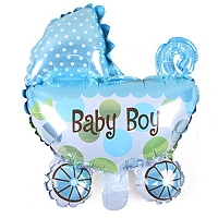 It's a Baby BOY Cart Foil Balloon